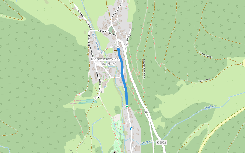 Menzenschwand Mitteldorf - Menzenschwand Rathaus