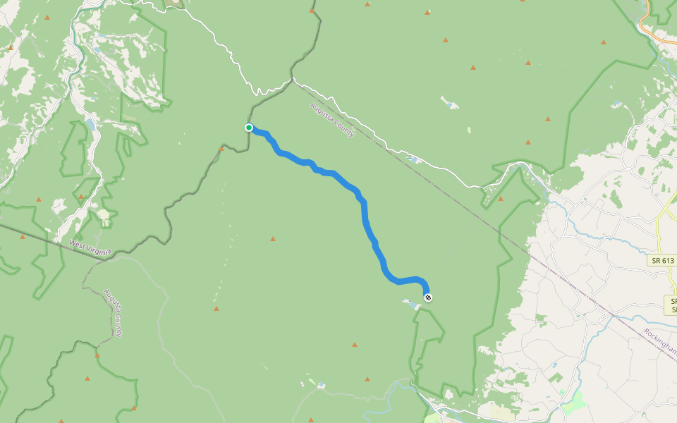 Timber Ridge walking route map in Brandywine