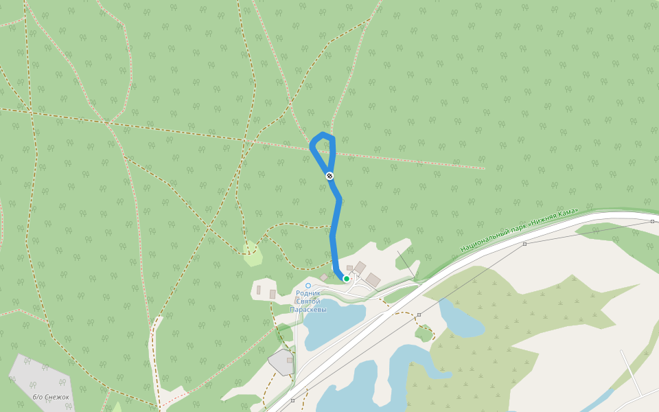 Экотропа «Корабельная роща» walking route map in Набережные Челны