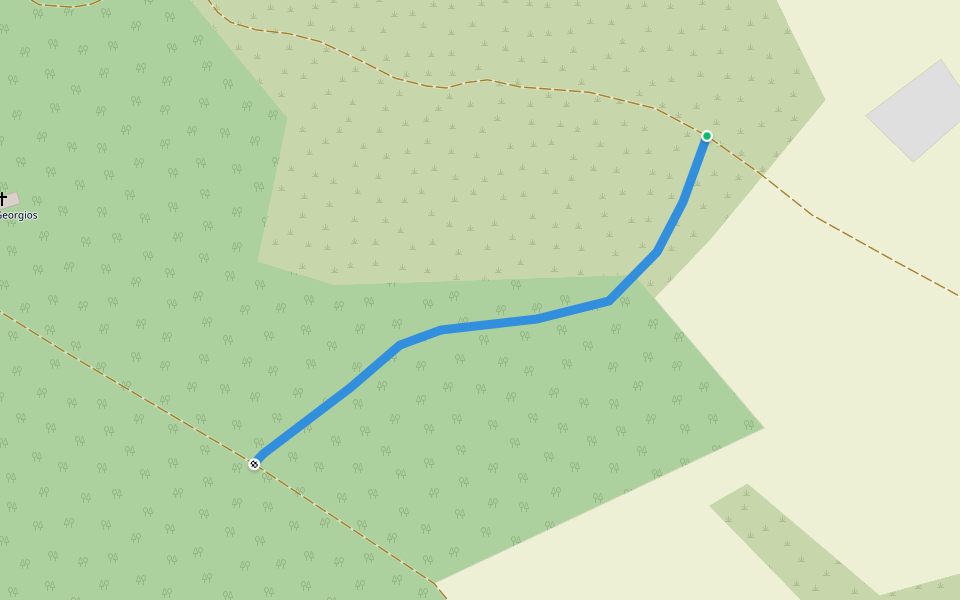 Karpaz Ayphlon walking route map in Dipkarpaz