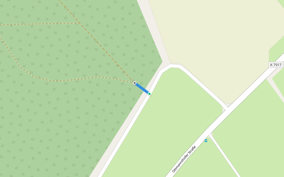 Römerweg walking route map in Leutkirch im Allgäu