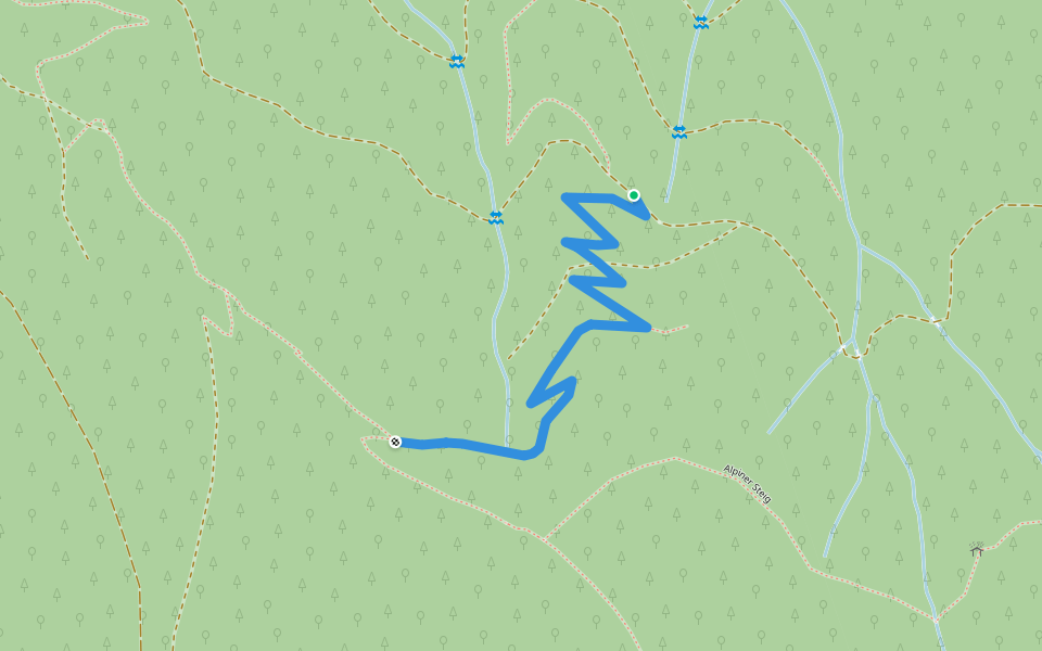 Feuersteinfelsen - Knappengrund walking route map in Münstertal/Schwarzwald