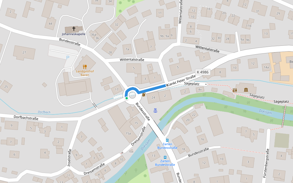 Zarten Kreisel - Zarten Wittentalstraße