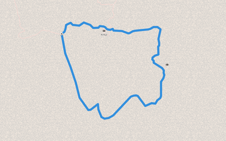 Mellandahringur walking route map in Akureyri