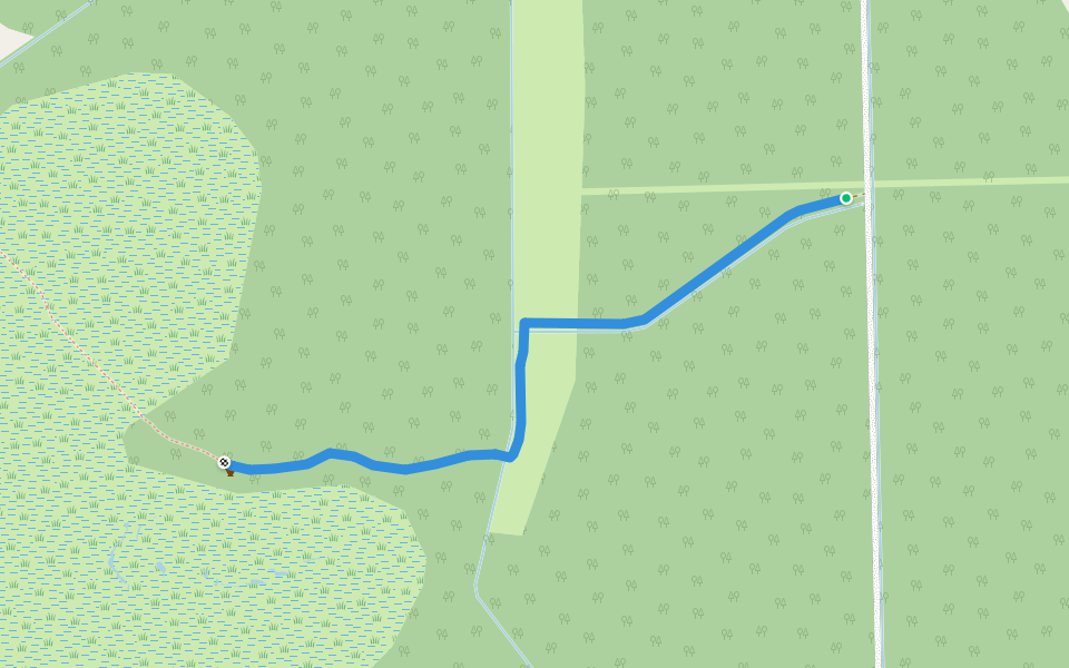 Aukštojo tyro pažintinis takas walking route map in Girdvainiai