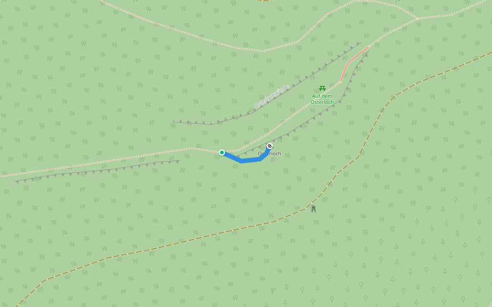 Stichweg Osterloch walking route map in Illschwang