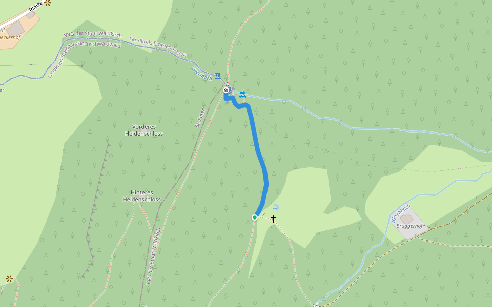 Brunne - Zweribachwasserfall Brückle