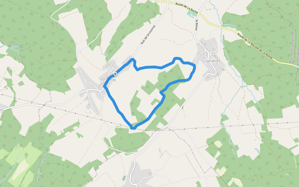 10. Promenade Bouten d'or walking route map in Marche-en-Famenne