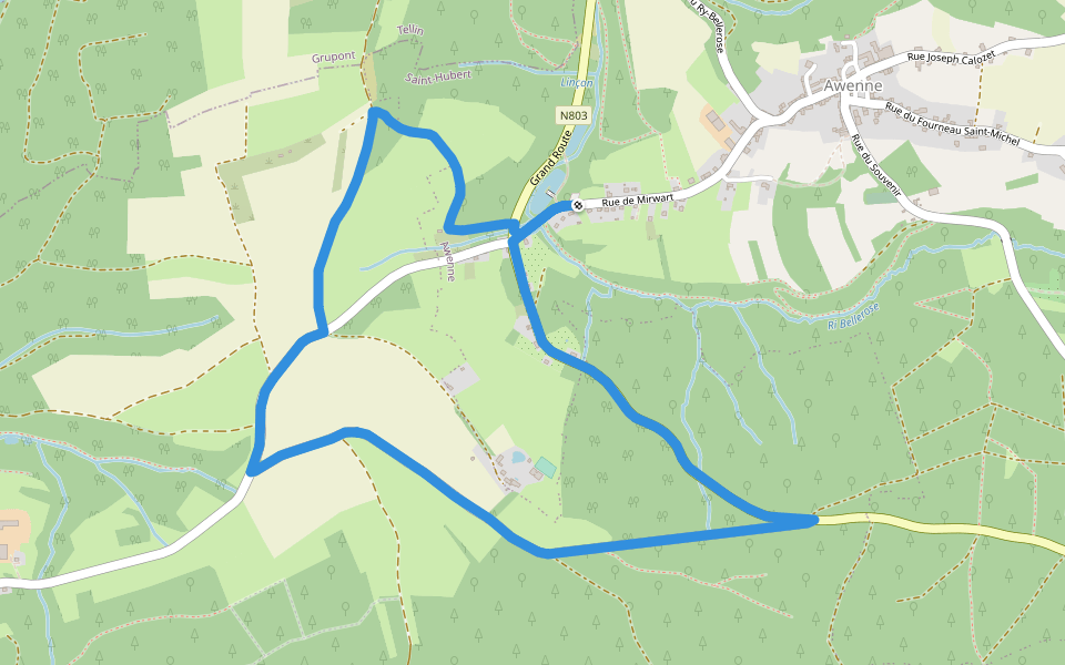 20. Sartay walking route map in Saint-Hubert