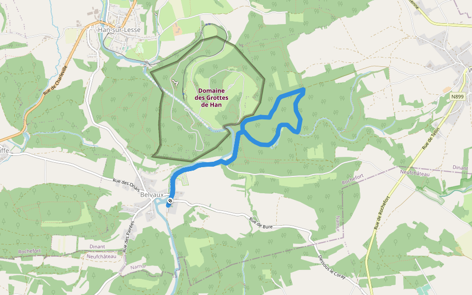 RO03 Les Bouvreuils walking route map in Rochefort