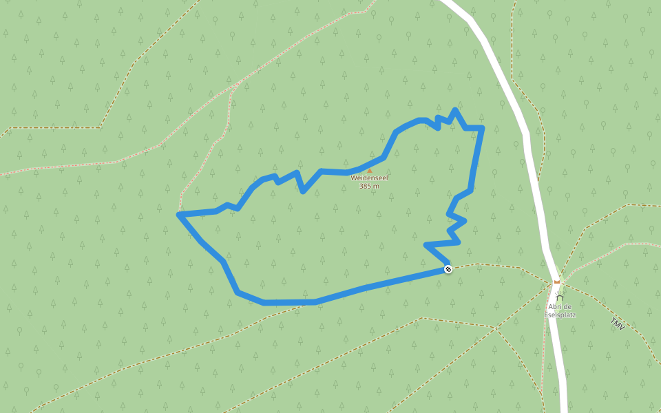 Rond rouge walking route map in Offwiller