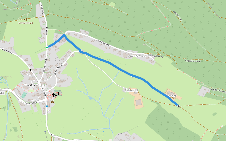 Saig Turmweg - Vitenhof