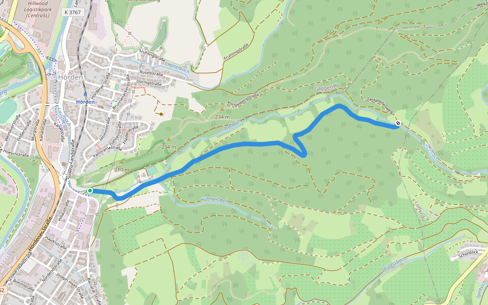 Parkplatz Laufbachtal - Laufbachbrücke