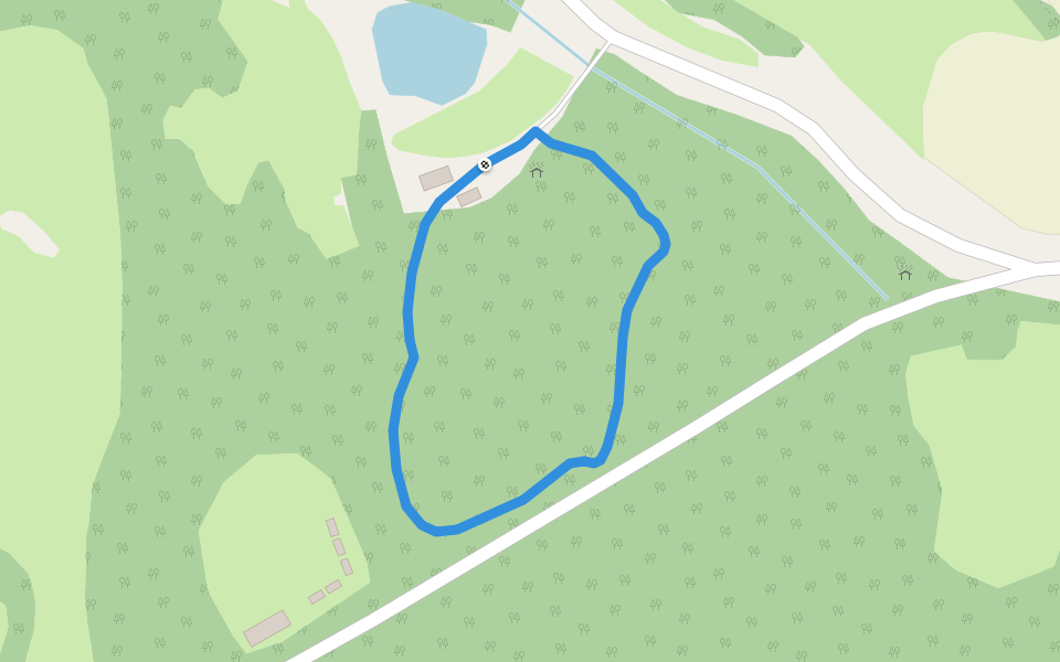 Stezka jeřábka Bošíka walking route map in Bošice