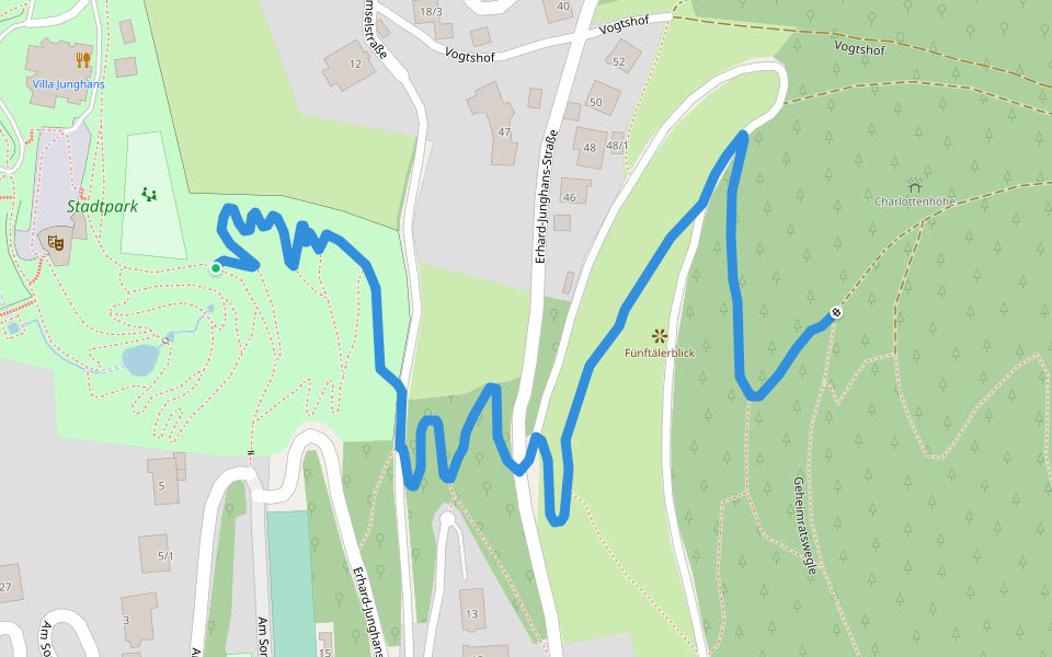 Schramberg Park der Zeiten - Charlottenhöhe walking route map in Schramberg
