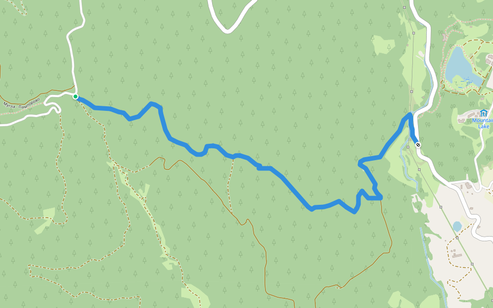 х. Перелик - х. Смолянски езера walking route map in Stoykite