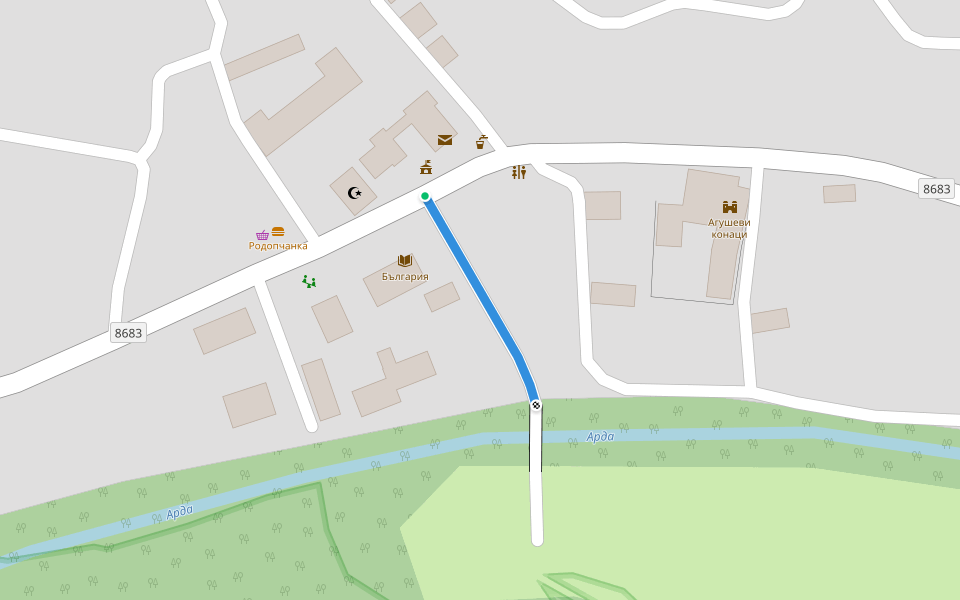 Могилица - извор Лъджата walking route map in Mogilitsa