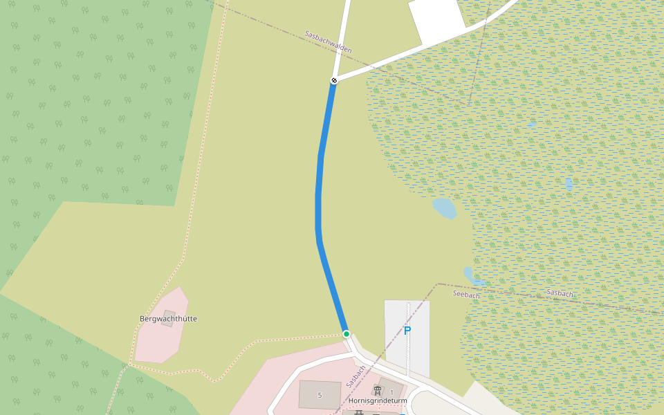 Beim Hornisgrindeturm - Hornisgrinde Rundweg