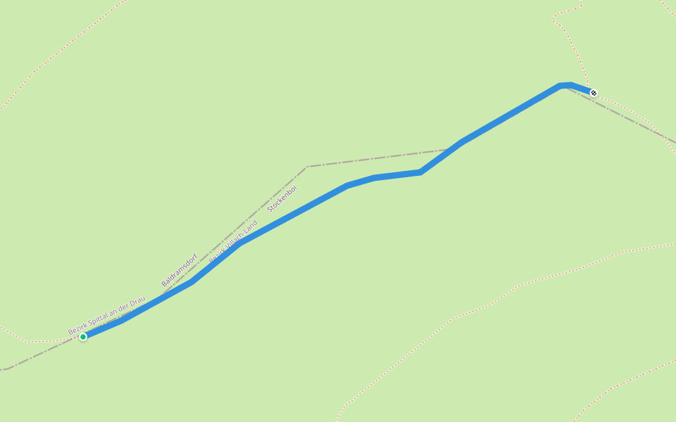 Rupertiweg 210 walking route map in Seetal am Goldeck