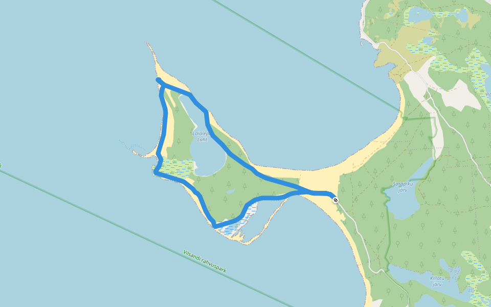 Harilaiu matkarada walking route map in Kõruse-Metsaküla