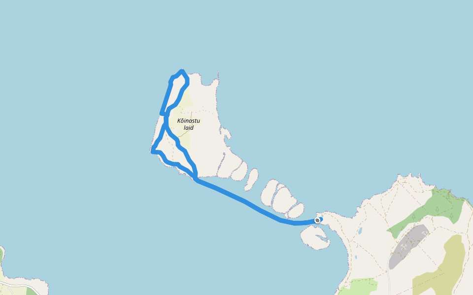 Kõinastu matkarada walking route map in Koguva
