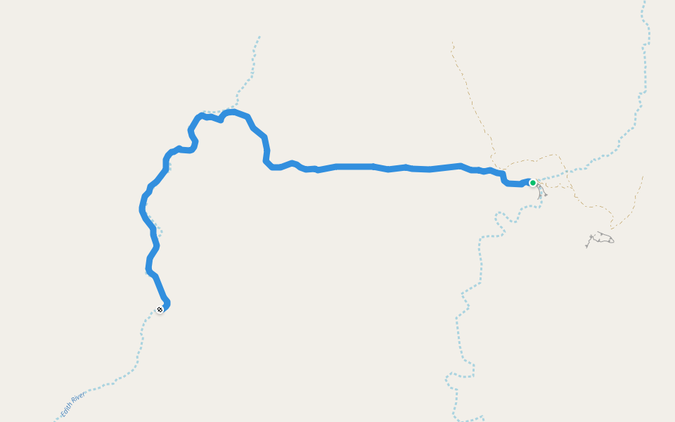 section 3 Jatbula Trail walking route map in Nitmiluk
