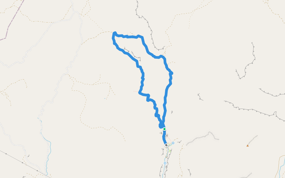 Ущелье Ангелов walking route map in Vedi