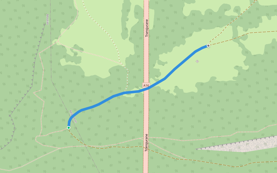 Raimeux - Pt. 905 walking route map in Moutier