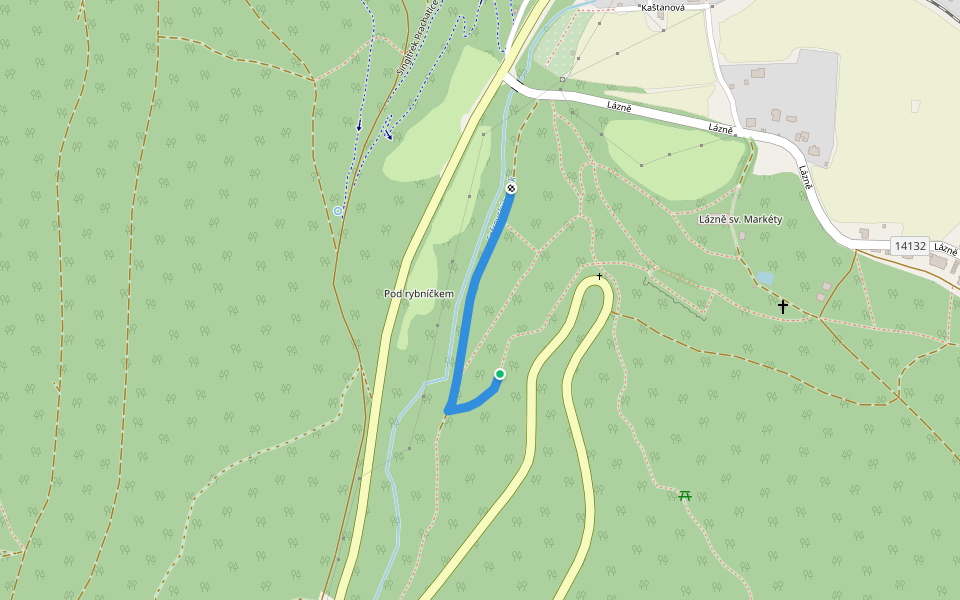 Stezka ptačích budek Bohuslava Nauše walking route map in Prachatice