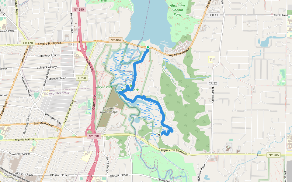 White Trail Hiking Rochester, New York Pacer