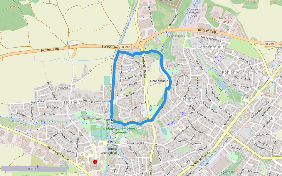 Gelassenheitsweg 4: Großer Barfußweg walking route map in Neumarkt in der Oberpfalz