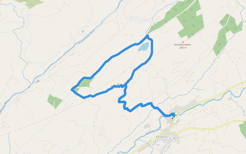 Bulls Pocket walking route map in Chapel Hill Court