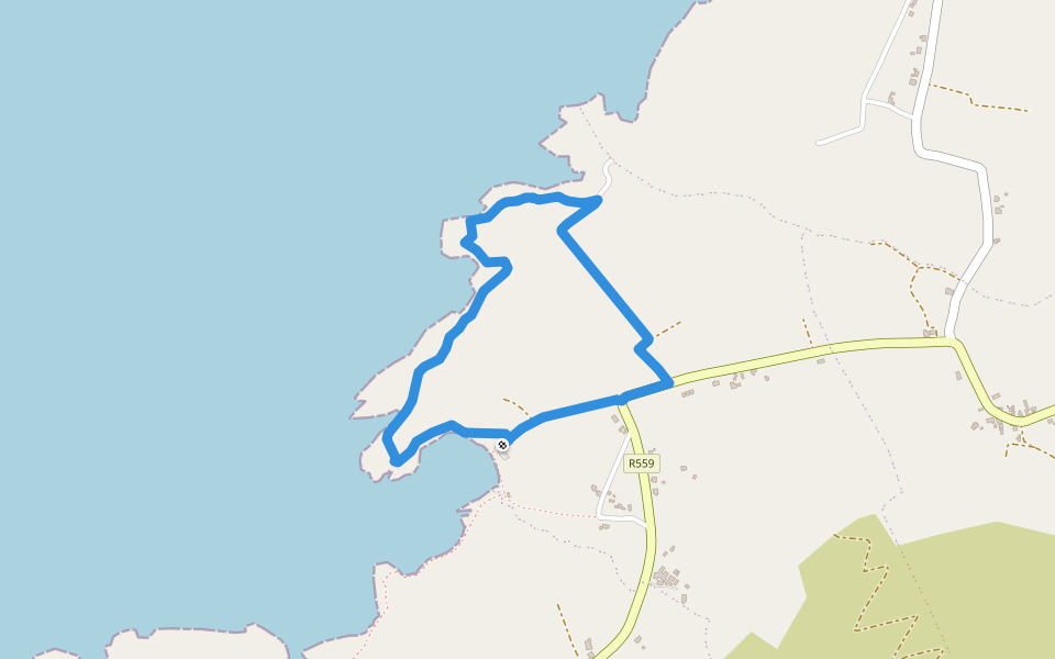 Cosan Cuas na nEighe walking route map in Waymont