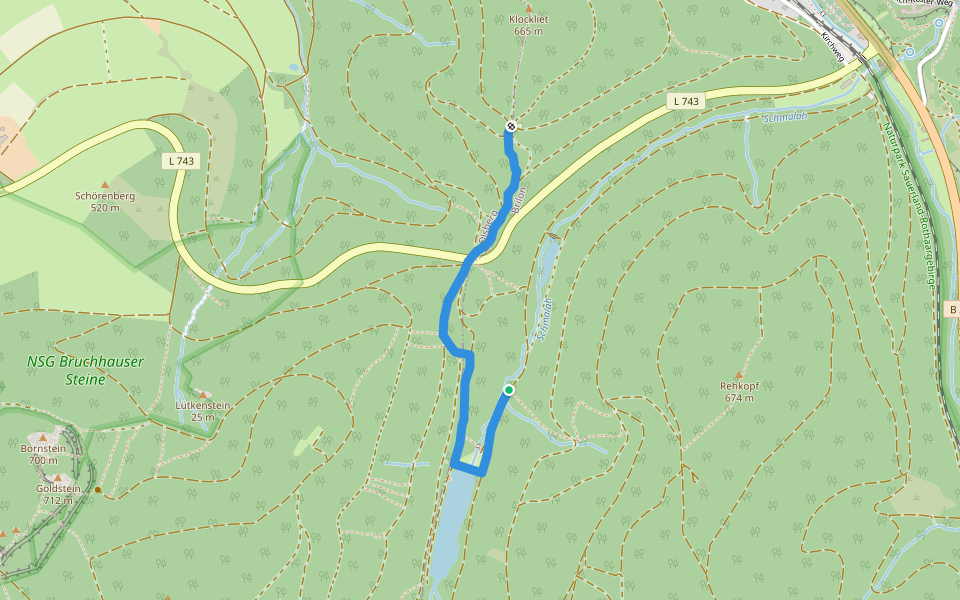 Rundweg 2 Brilon-Wald walking route map in Brilon