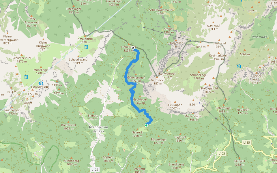 Schutzsteig 831 walking route map in Stojen