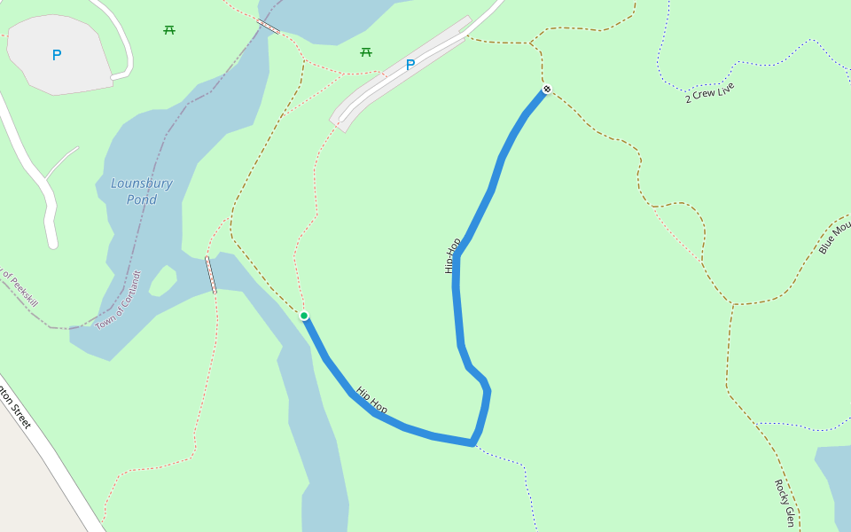 Hip Hop walking route map in Buchanan