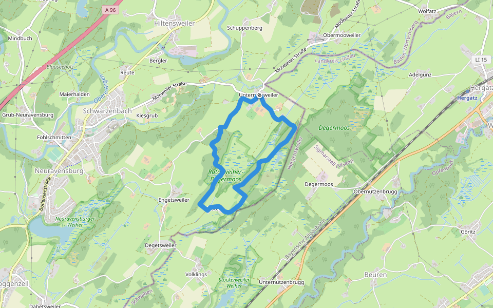 Wanderweg 9 Wangen im Allgäu walking route map in Wangen im Allgäu