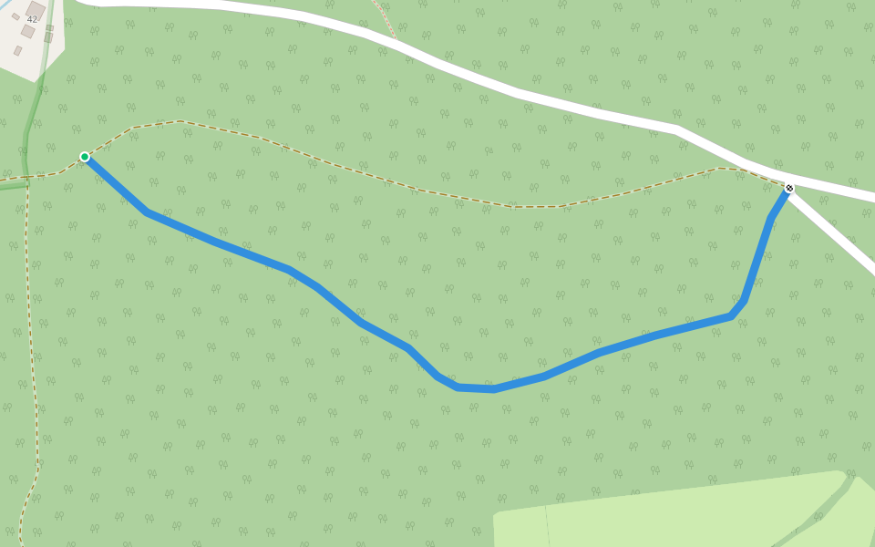 [Ž] Nad Brandlovým dvorem walking route map in Vimperk