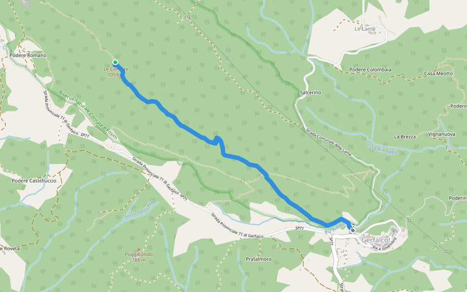 Gerfalco - le Cornate