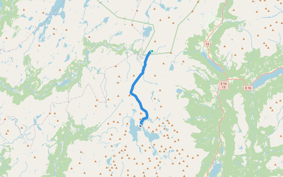 Signatur Stølsheimen (Dag 8) walking route map in Gullbrå