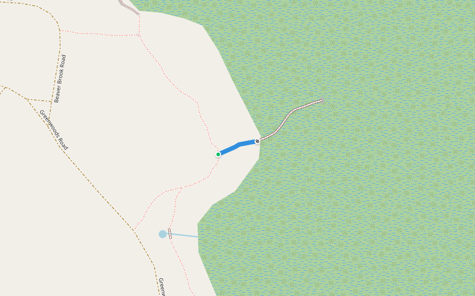 Orange Trail walking route map in Barkhamsted