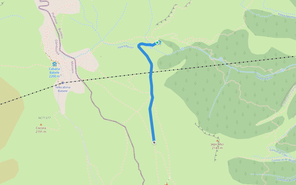 Muntele Jepii Mici - Cabana Caraiman