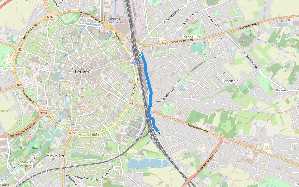 Streek-GR Hageland - Aanlooproute Leuven