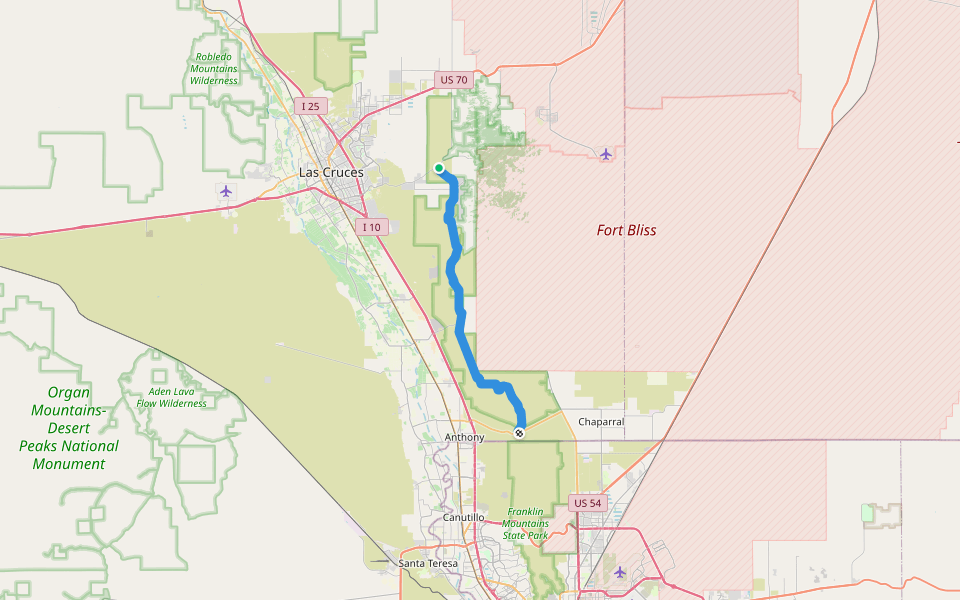 Sierra Vista Trail Hiking Vado, New Mexico Pacer