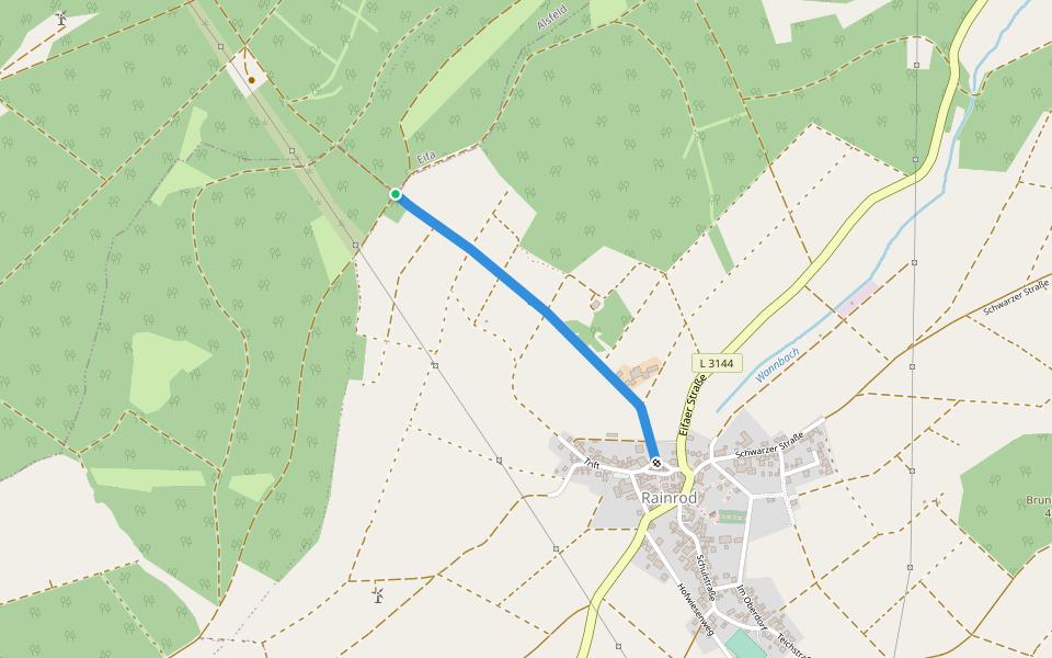 Rainrod IV walking route map in Schwalmtal