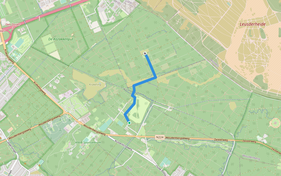 Wallenburg walking route map in Austerlitz