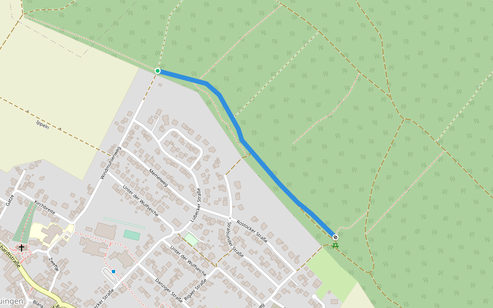 Naturerlebnispfad walking route map in Duingen