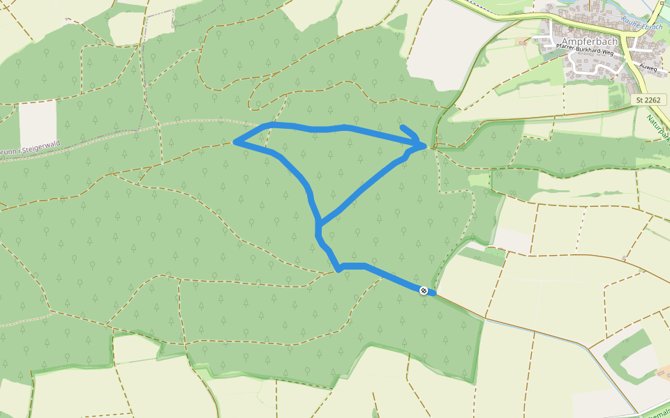 Rundweg Burgebrach B 3 walking route map in Burgebrach