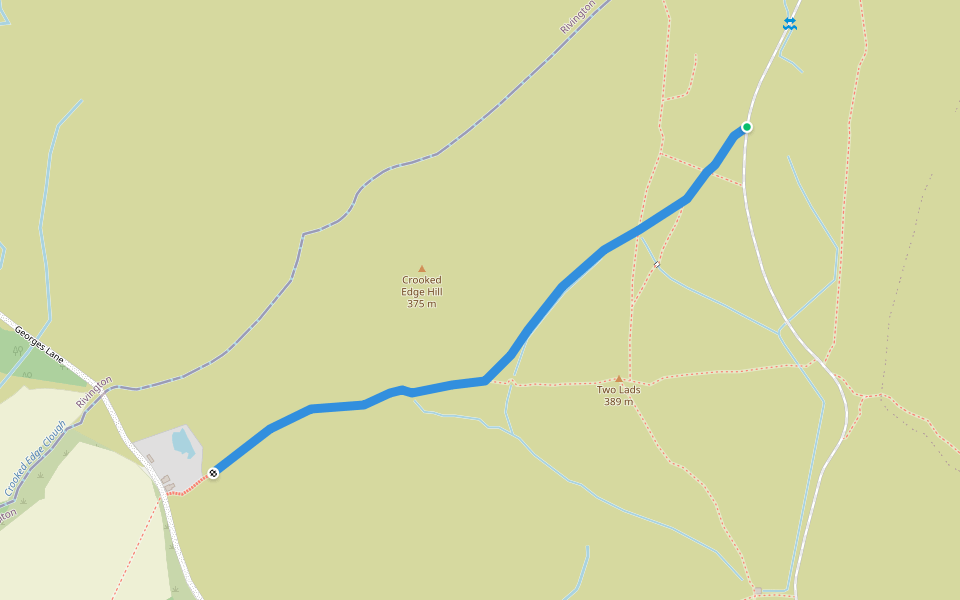 Rotary Way walking route map in Horwich