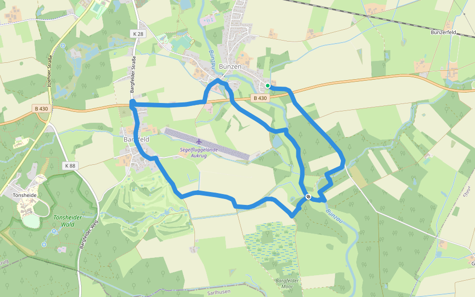 2 walking route map in Aukrug